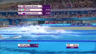Плавание I Европейские Игры в Баку 2015 4 по 100 вольный стиль мужчины