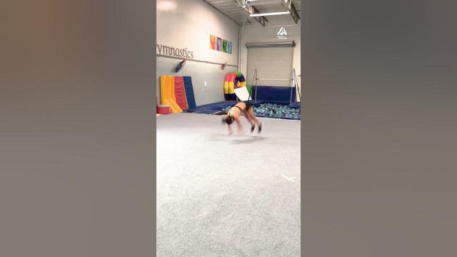 Gymnast Shows off Tumbling Skills at Gym | People Are Awesome #shorts