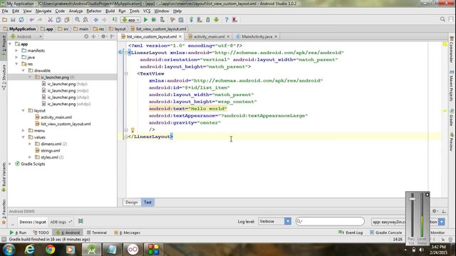 Android Studio Tutorial – 17 – Highlight selected item in a ListView