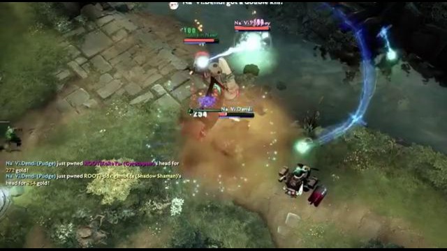 DoTa 2: Dendi Pudge vs ROOT (The Defense 3)