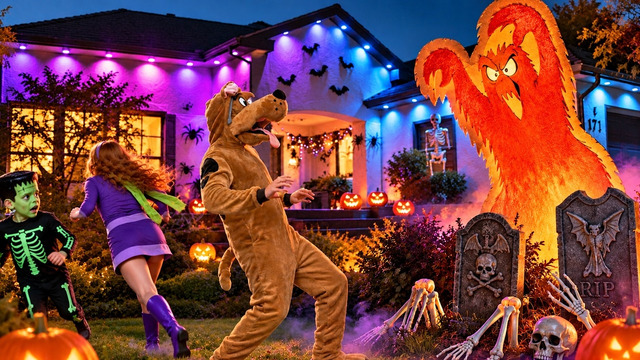 I Recreated Scooby-Doo for Halloween with Govee Outdoor Lights