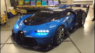 Bugatti Vision GT – real car start up, revving, moving