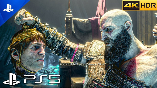 (PS5) Kratos Meets Helios God of Sun | ULTRA Realistic Graphics [4K 60FPS HDR] God of War Valhalla