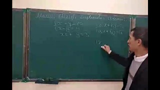 8-sinf Algebra 5-mavzu Tenglamalar sistemasi
