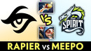 Secret vs Spirit — Rapier vs Meepo on Major