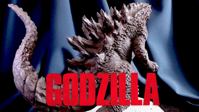 Годзилла Godzilla (лепка персонажа из пластилина)