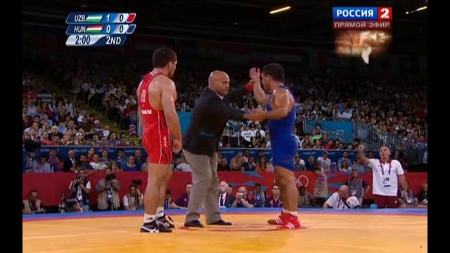 Сослан Тигиев (Узбекистан) – Габор Хатош (Венгрия) – вольная борьба до 74 кг
