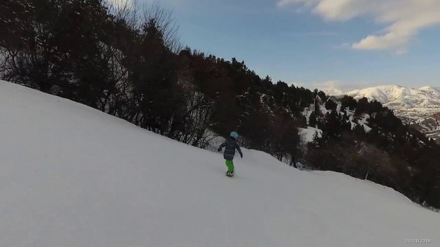 Джамалиддин на сноуборде