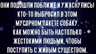 Девушки ужаснулись когда мусорный пакет зашевелился