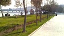 Баку на берегу каспийского моря