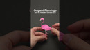 ORIGAMI FLAMINGO – CURVED NECK #shorts