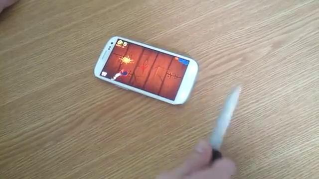 Игра Fruit Ninja «Краштест Samsung Galaxy S3»