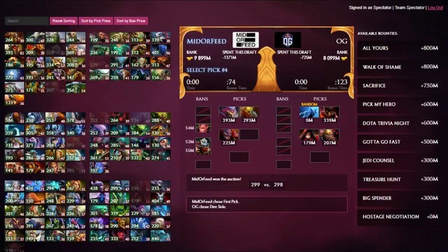 OG vs MoF (Game 1) | Midas Mode Dota 2