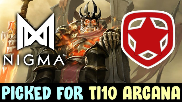 Nigma picks new ti10 wraith king arcana vs gambit