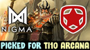 Nigma picks new ti10 wraith king arcana vs gambit