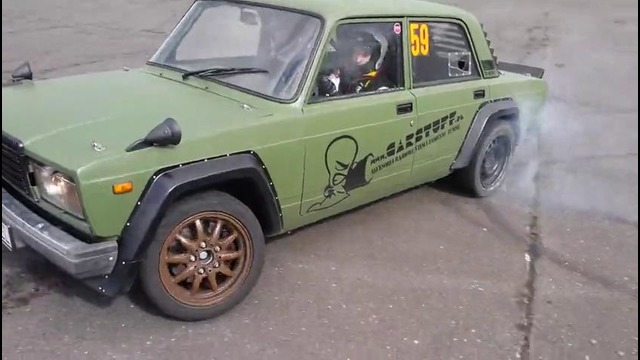 Lada 2107 3.0 V8 666 m60b30 Donuts Borsk Poland