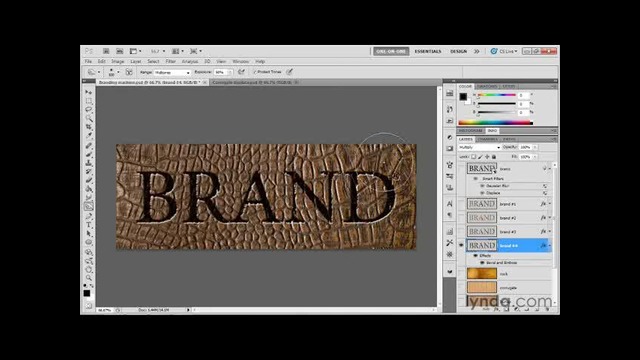 Photoshop – Creating an image-branding machine (Lynda.com)