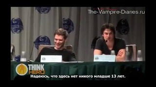 The Vampire Diaries at DragonCon part 1 (Русские субтитры) Конвенция