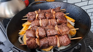 Шашлык-Кебаб в казане с картошкой! Потрясающее Блюда на Обед или Ужин