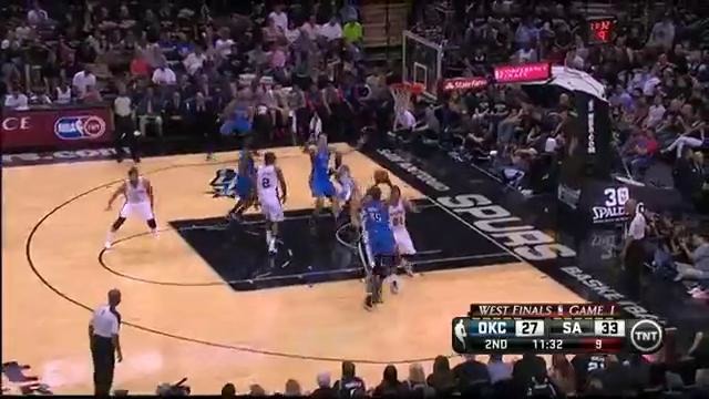 Duel- Tim Duncan vs. Kevin Durant in Game 1 of the Conference Finals