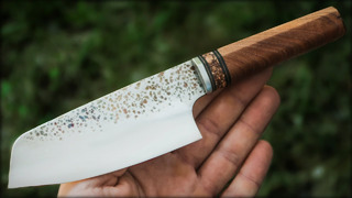 Полностью самодельный японский нож Ko-Bunka своими руками