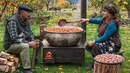 Rustic Village Lunch | Meat Cutlets, Vegetables & Potato Pilaf