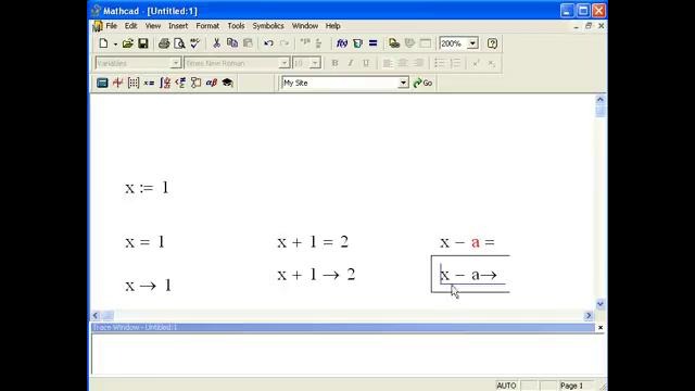 Mathcad-01. Основные сведения