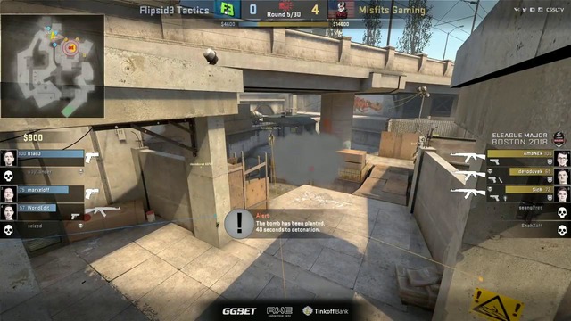 ELEAGUE Major Boston 2018 – Flipsid3 vs Misfits (Main Qualifier)