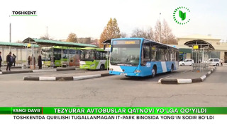 Yangi davr | Тошкентда тезюрар автобуслар қатнови йўлга қўйилди [23.11.2022]