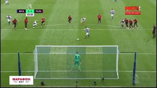 (HD) Брайтон – МЮ | Английская Премьер-Лига 2018/19 | 2-й тур | Обзор матча