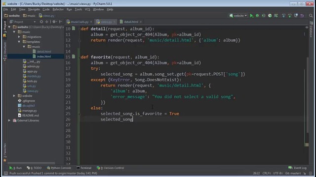 Django Tutorial for Beginners – 24 – Favorite View Function