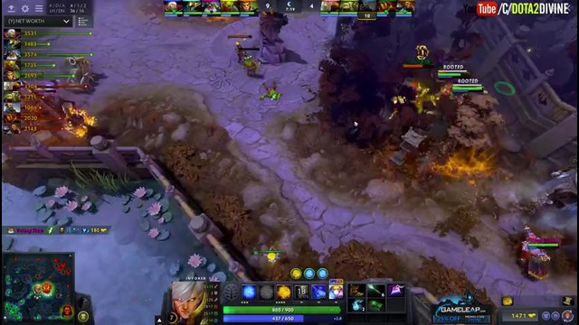Dota 2 100% Exort Insane Invoker by MidOne vs ANA Ember