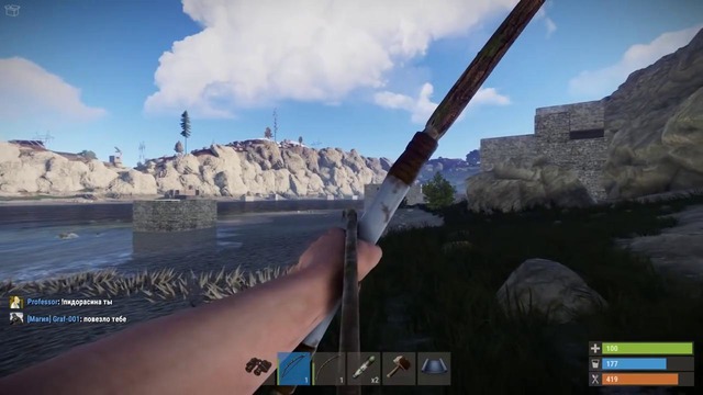 TheBrainDit ►RUST► Стычка С Фанатом Аниме! Бой На Мечах! #33