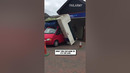 Delivery Van Destroys A Car Wash