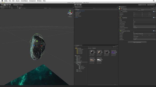 Creating hazards – 09 – Space Shooter – Unity Official Tutorials – YouTube