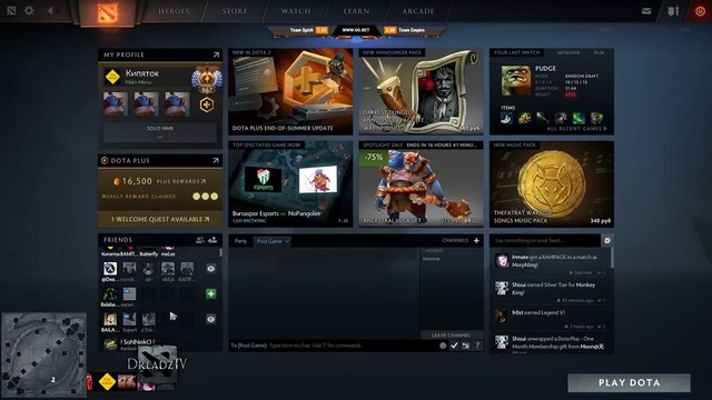 Dota Dread’s stream – Pudge – Nyx Assassin – 16.10.2018