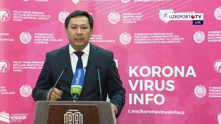 Bahrom Almatov ishtirokida koronavirus mavzusiga bag’ishlangan brifing