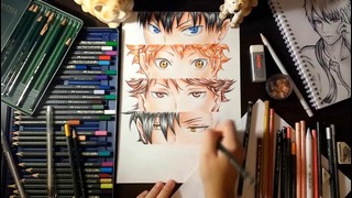 Speed drawing – Eyes of Masters (Haikyuu!!)