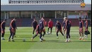 Partial squad workout; Iniesta begins recovery