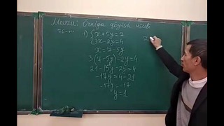 8-sinf Algebra 6-mavzu: O`rniga qo`yish usuli