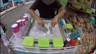 Как готовят жареное мороженое. Fried ice cream. Тайланд