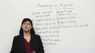 How to give a presentation in English