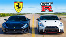 Кто победит в заезде: Ferrari V12 или же NISMO V6