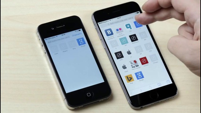 IPhone 4S vs. iPhone 6 на iOS 8.1.3 – Wylsacom
