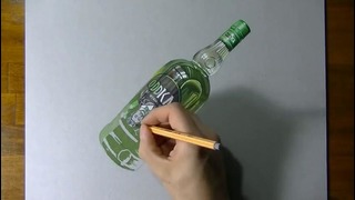 Amazing 3d picture of vodka