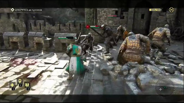 Прохождение For Honor, на уровне сложности реалистичный без индикатора