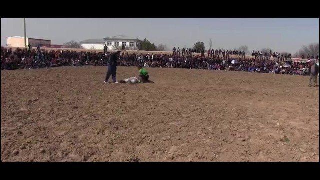 Qashqadaryo viloyat kasbi tumanidagi kurashdan lavha