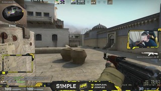 CS:GO S1mple Playing Supreme Matchmaking on Dust 2