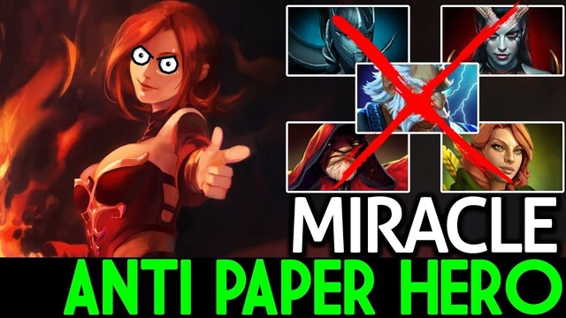 Miracle- [Lina] Anti Paper Hero Build 7.17 Dota 2