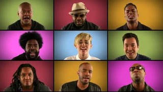 Jimmy Fallon, Miley Cyrus & The Roots Sing ‘We Can’t Stop’ (A Cappella)